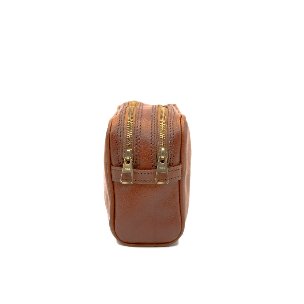 Beauty Case da Viaggio in pelle doppio scomparto MAR-4401