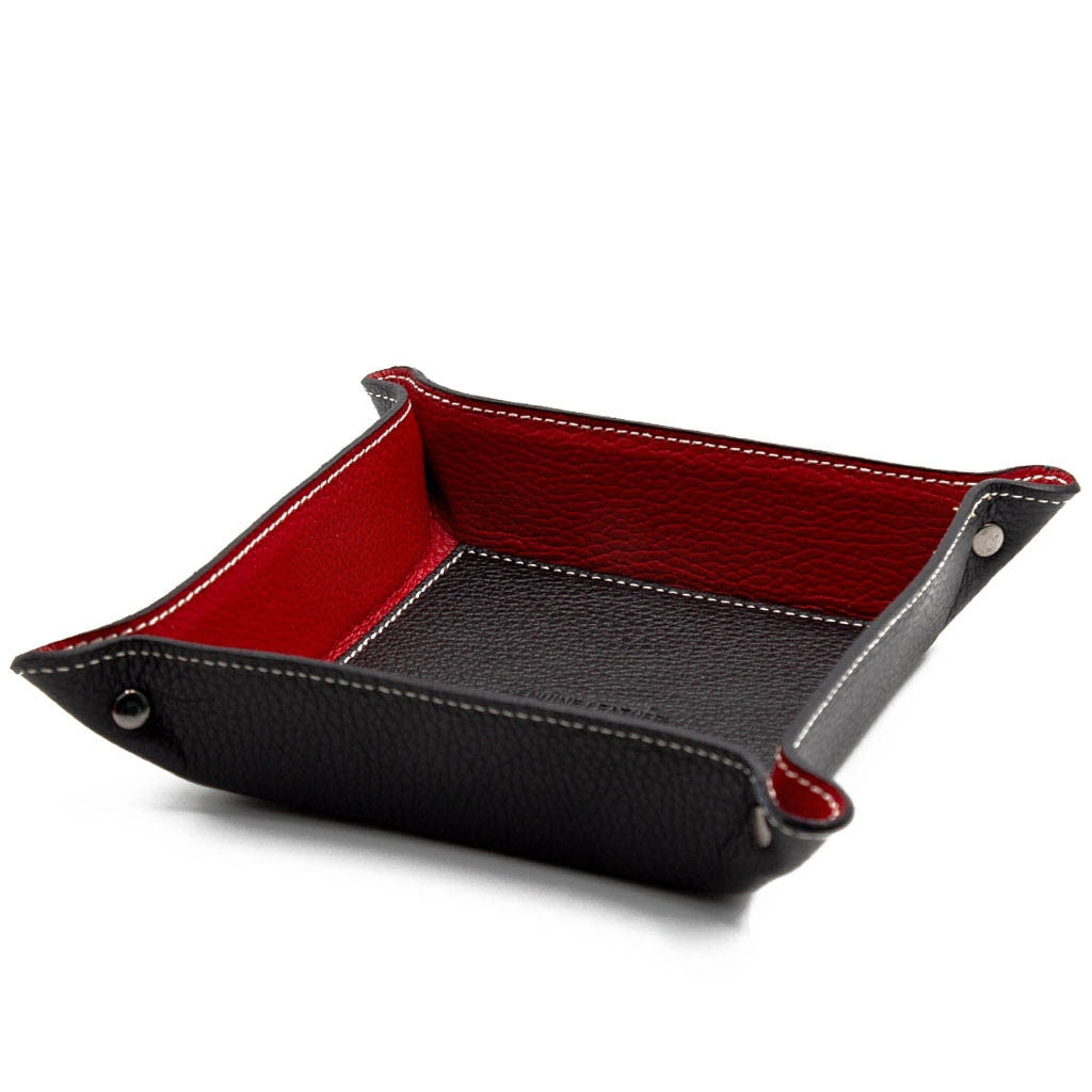 Svuotatasche in pelle Bicolore Nero / Rosso
