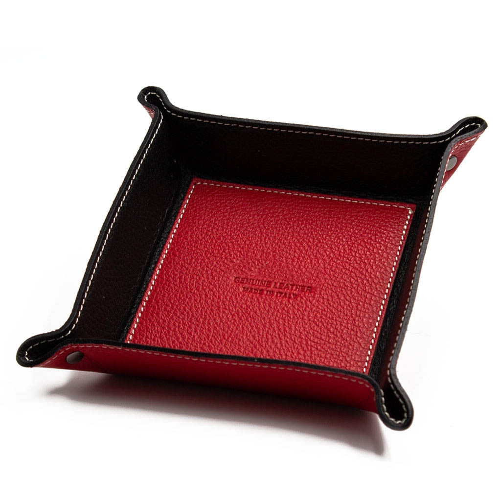 Svuotatasche in pelle Bicolore Rosso / Nero