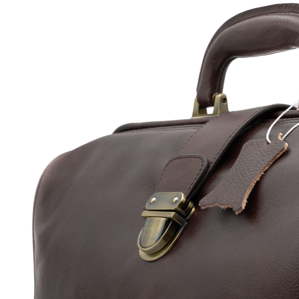 Borsa Da Medico In Pelle Con Doppio Fondo