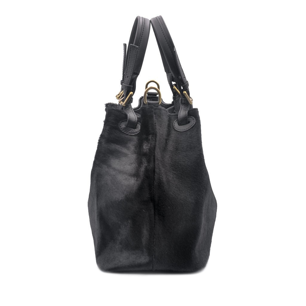 GRAZIA M Cavallino Borsa a Spalla con Tracolla - Nero