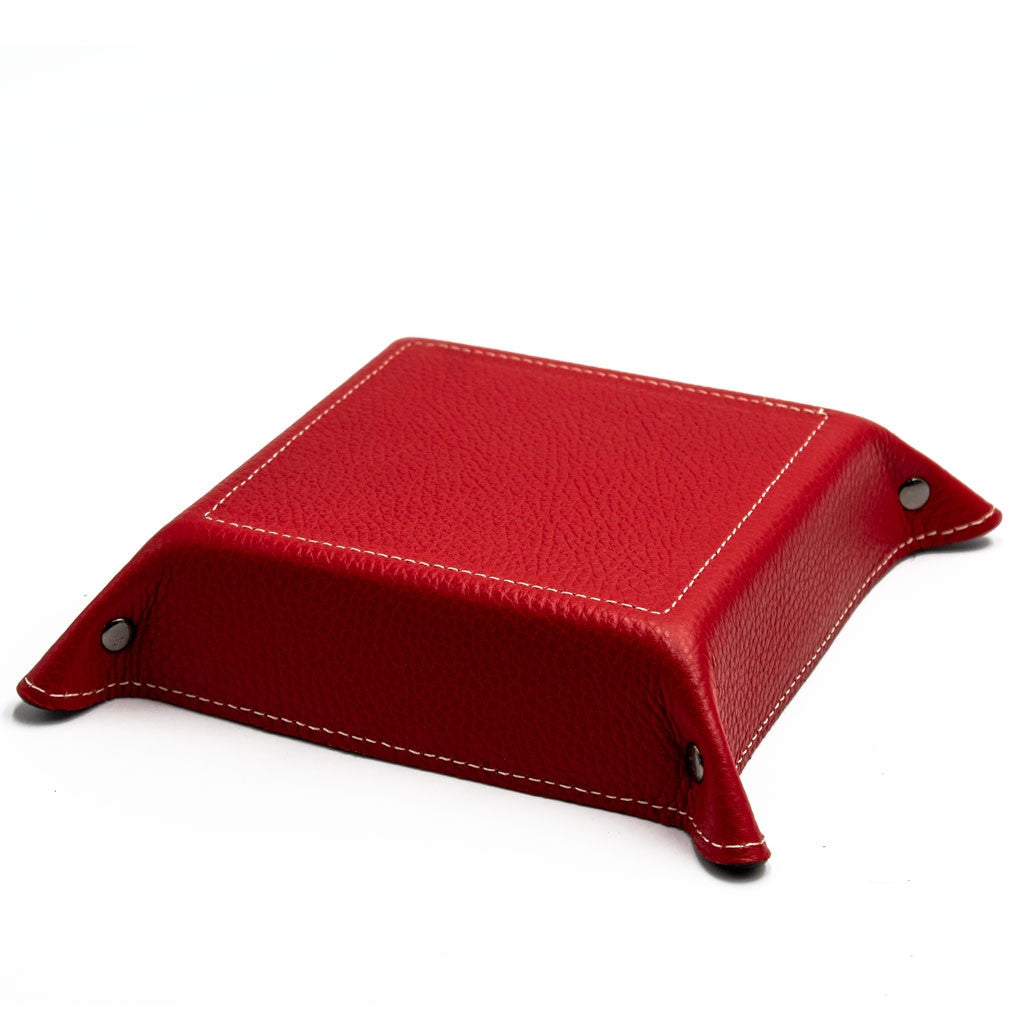 Svuotatasche in pelle Bicolore Rosso / Nero