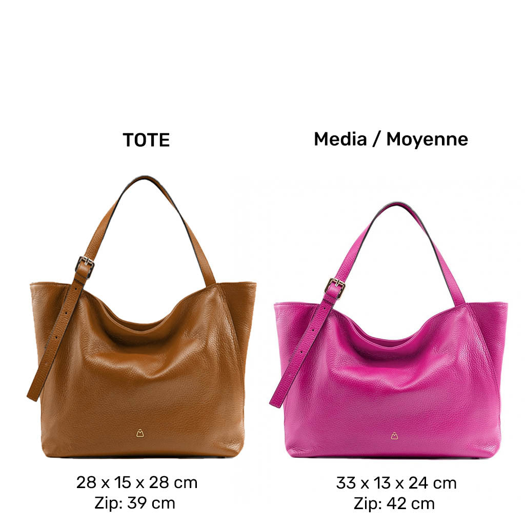LUDMILLA TOTE Borsa a spalla in pelle manici regolabili