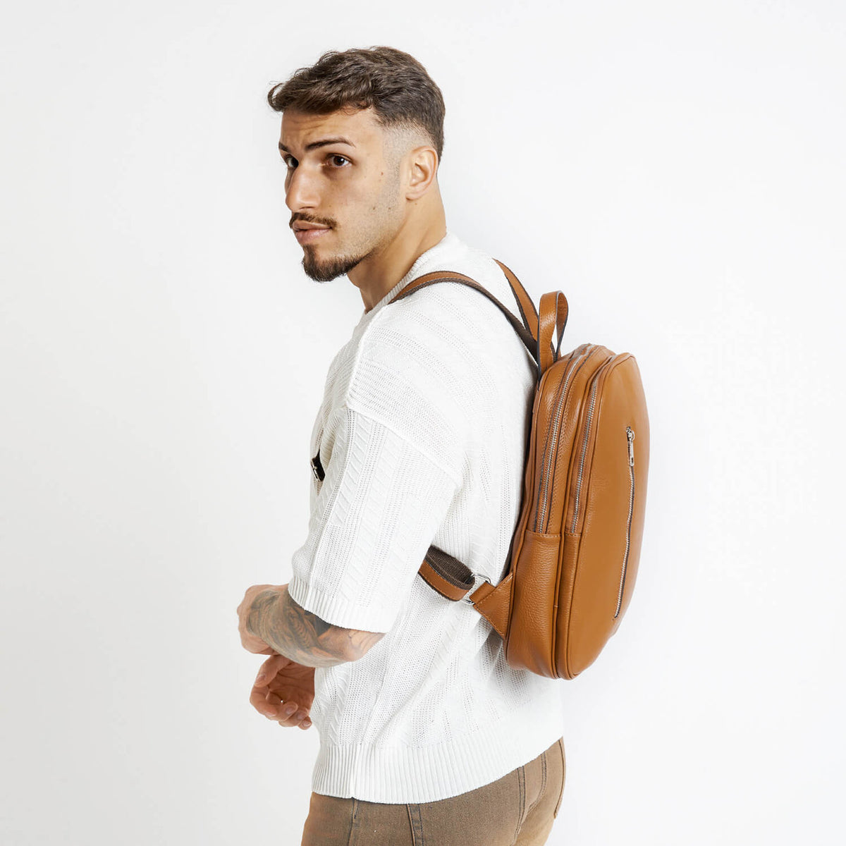 ALEX Zainetto in pelle misura Media
