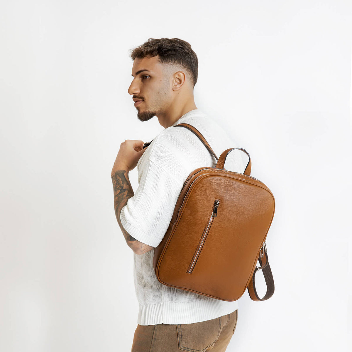 ALEX Zainetto in pelle misura Media