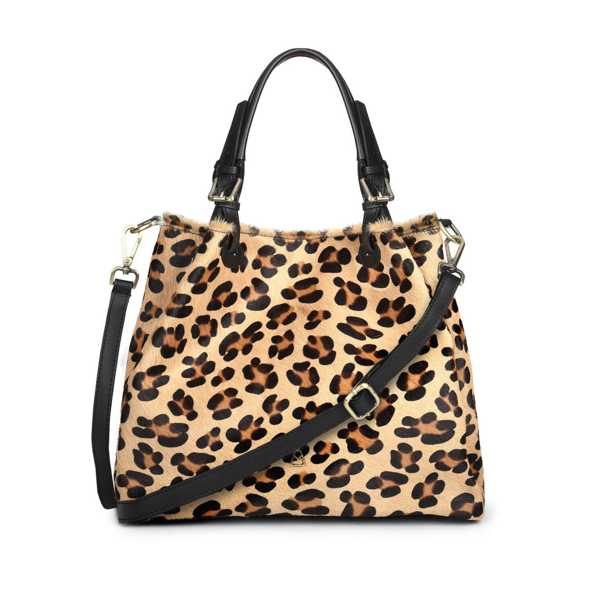 GRAZIA M Borsa a Spalla in Cavallino Leopardata