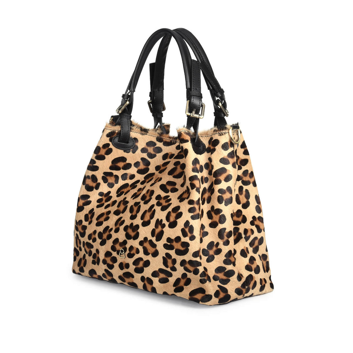 GRAZIA M Borsa a Spalla in Cavallino Leopardata