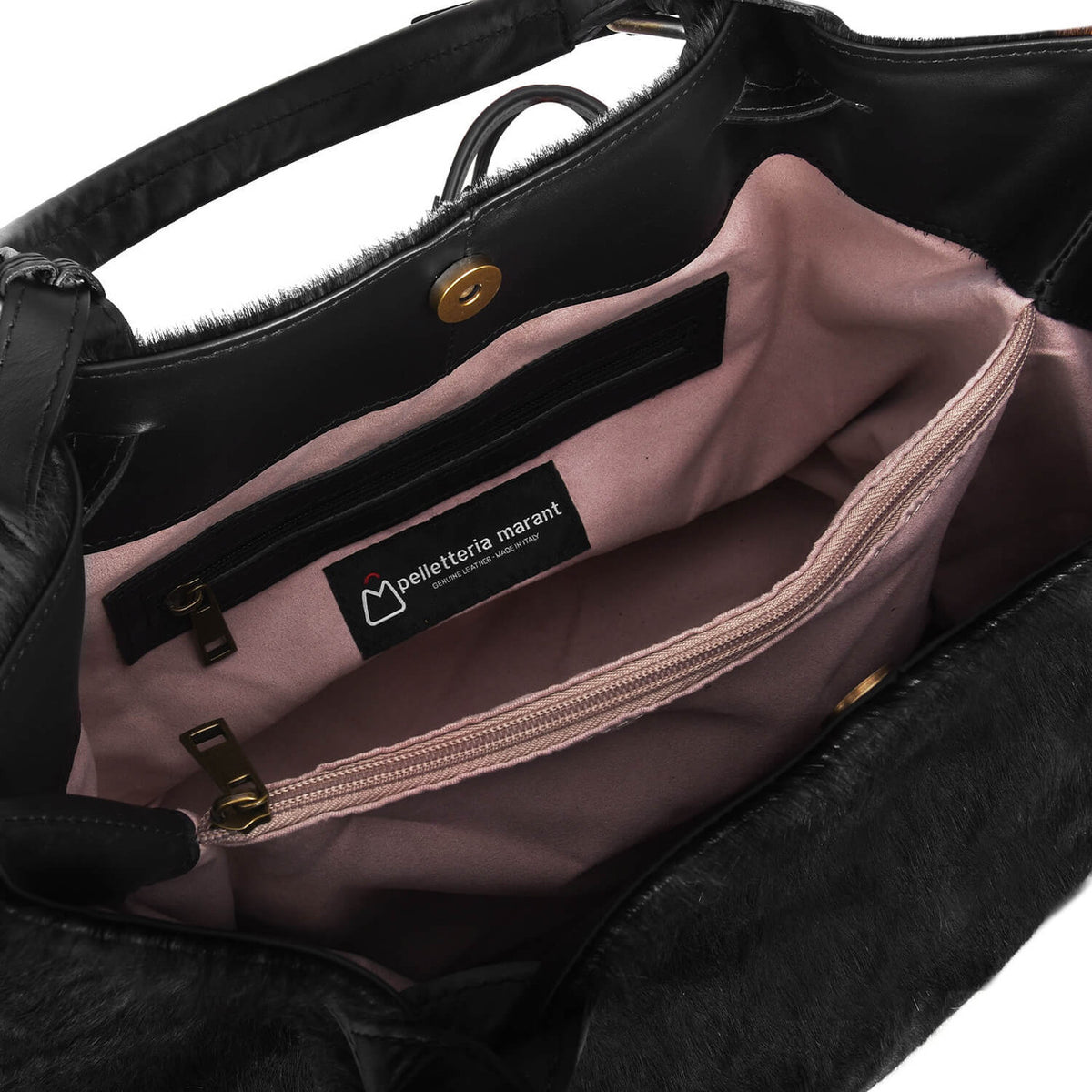 GRAZIA M Cavallino Borsa a Spalla con Tracolla - Nero
