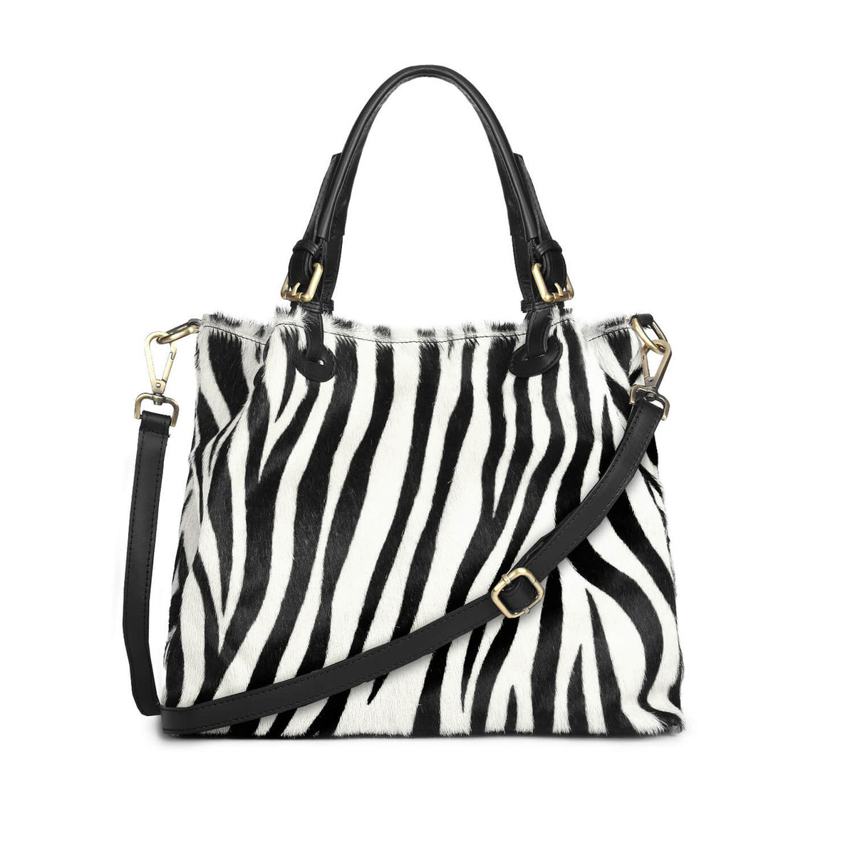GRAZIA M Cavallino Borsa a Spalla Animalier Zebra