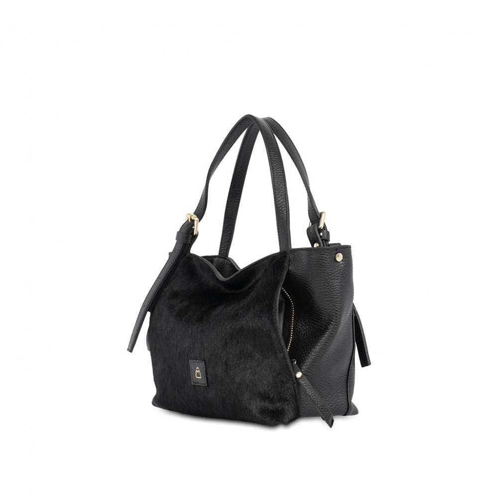 LUDMILLA SMALL ANIMALIER Borsetta a spalla in pelle con tracolla