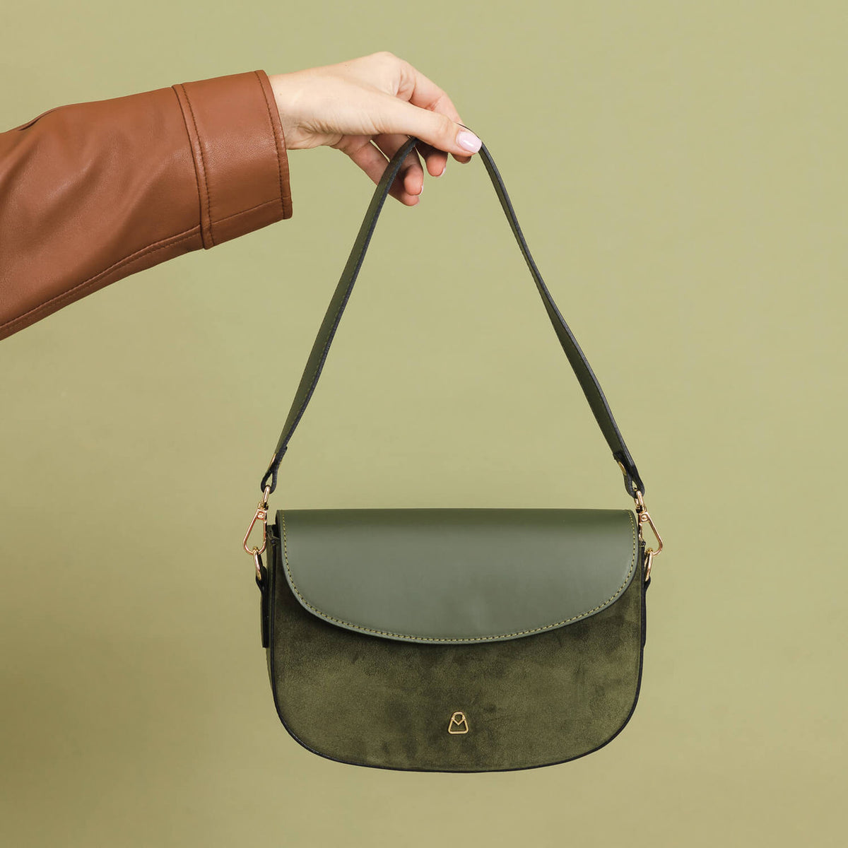 GRACE Borsa Hobo a spalla in pelle con Tracolla regolabile