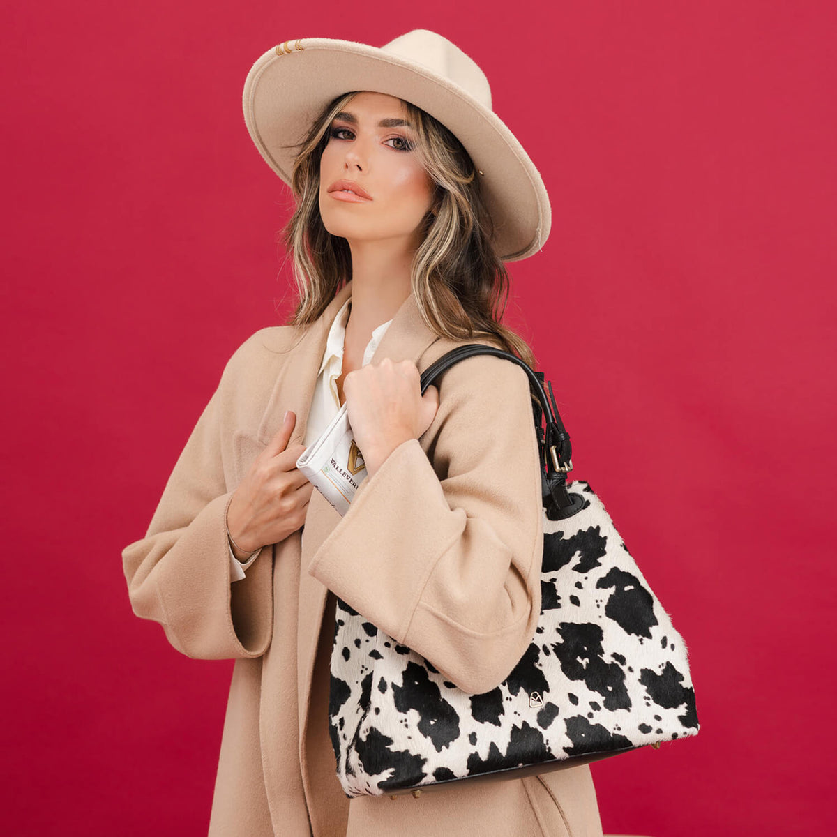 GRAZIA M Cavallino Borsa a Spalla con Tracolla Mucca