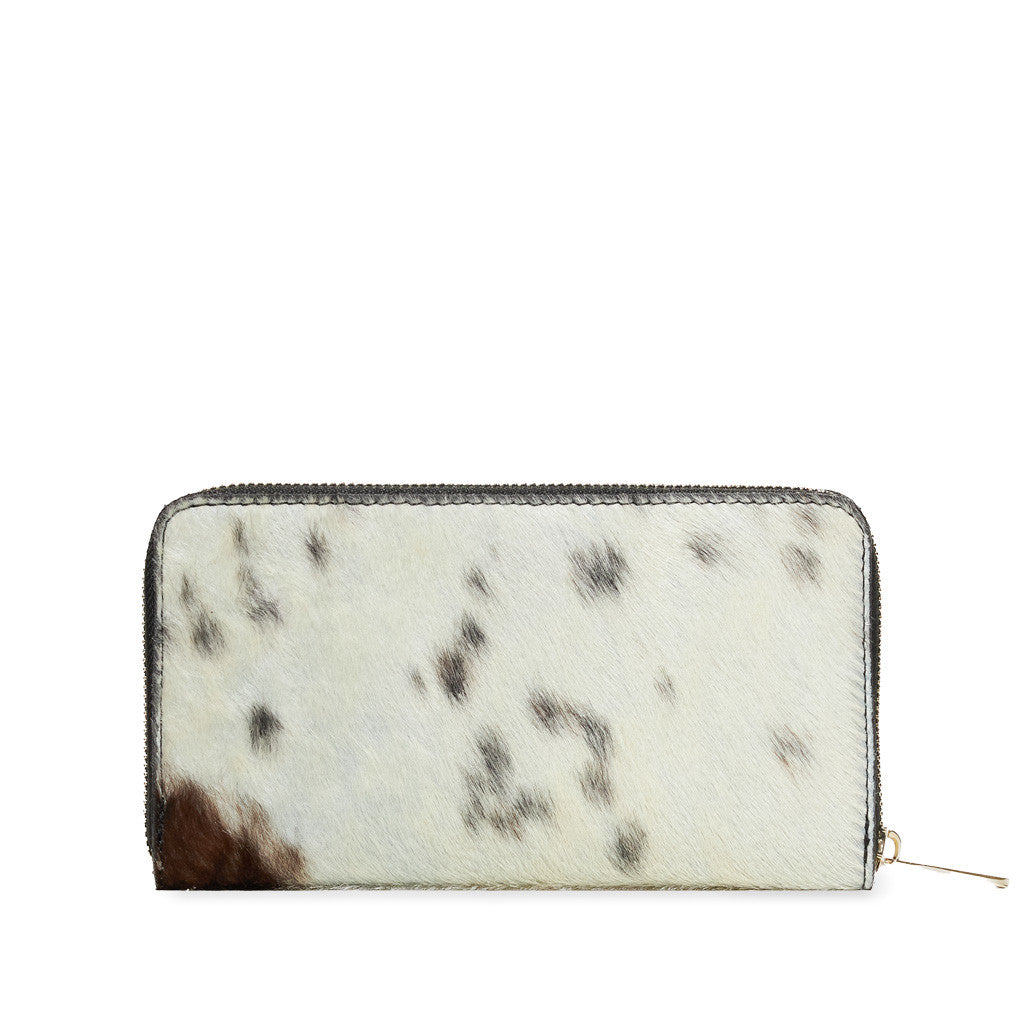 Portafoglio Donna zip around effetto Cavallino multicomparto MUCCA