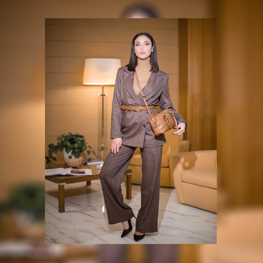 ROSEMARY SMALL Bauletto in pelle doppio comparto con tracolla