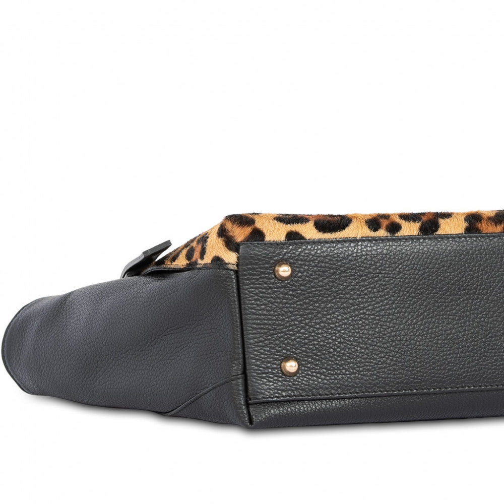 LUDMILLA SMALL ANIMALIER Borsetta a spalla in pelle con tracolla